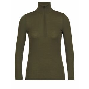 dámské triko dlouhý rukáv, 1/2 zip ICEBREAKER Wmns 175 Everyday LS Half Zip, Loden velikost: XL