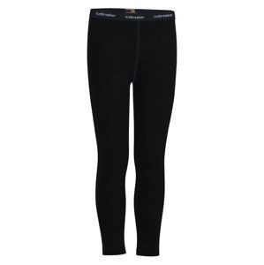 Dětské merino spodky ICEBREAKER Kids 200 Oasis Leggings, Black velikost: 3