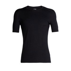 pánské merino triko krátký rukáv ICEBREAKER Mens 200 Oasis SS Crewe, Black velikost: L