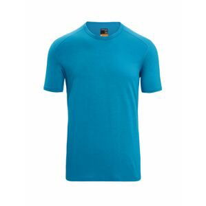 ICEBREAKER Mens 200 Oasis SS Crewe, Geo Blue velikost: M