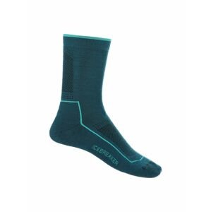 ICEBREAKER Wmns Hike Cool-Lite 3Q Crew, Green Glory/Fresh velikost: L