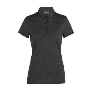 dámské merino polo triko ICEBREAKER Wmns Tech Lite SS Polo, Jet Hthr velikost: M