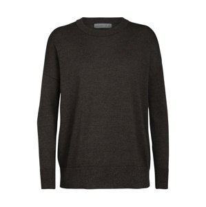 dámský merino svetr ICEBREAKER Wmns Shearer Crewe Sweater, PEAT HTHR velikost: S