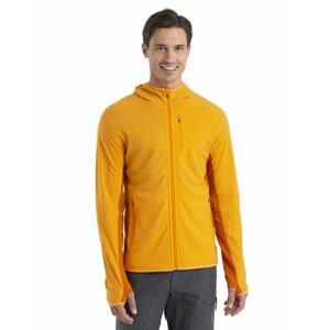 ICEBREAKER Mens Descender LS Zip Hood, Solar/Earth velikost: L