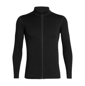 pánská merino mikina ICEBREAKER Mens Elemental LS Zip, Black velikost: L