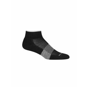 dámské merino ponožky ICEBREAKER Wmns Multisport Light Mini, Black/Snow/Metro Heather velikost: S