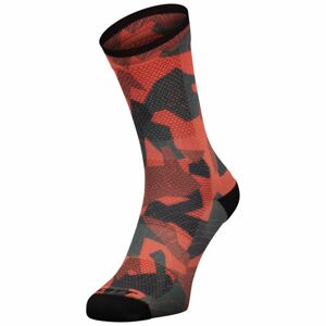 SCOTT Sock Trail Camo Map Crew, fryrd/black (vzorek) velikost: EU 42 - 44