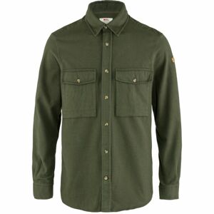 FJÄLLRÄVEN Övik Twill Shirt M, Deep Forest/Deep Forest velikost: M