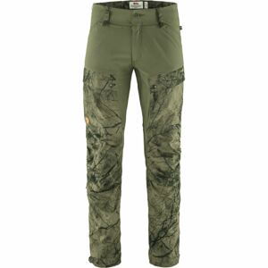 FJÄLLRÄVEN Keb Trousers M Reg, Green Camo/Laurel Green velikost: 48