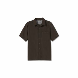 Pánská košile krátký rukáv ROYAL ROBBINS Mens Rockwood S/S, Turkish Coffee velikost: M