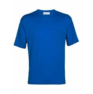 pánské merino triko krátký rukáv ICEBREAKER Mens Granary SS Pocket Tee, Lazurite (vzorek) velikost: M