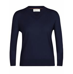 dámská merino mikina ICEBREAKER Wmns Wilcox LS V Sweater, Midnight Navy (vzorek) velikost: S