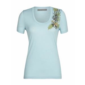 dámské merino triko krátký rukáv ICEBREAKER Wmns Tech Lite II SS Scoop Tee Fabulous Fer, Haze (vzorek) velikost: S