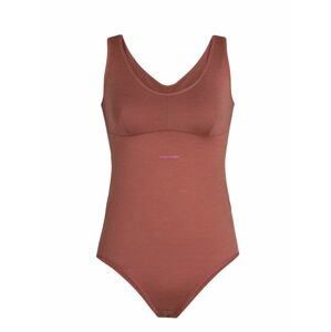 dámské merino tílko ICEBREAKER Wmns Queens Tank Bodysuit, Grape (vzorek) velikost: S