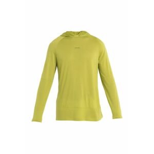 ICEBREAKER Mens Merino 125 Cool-Lite Sphere LS Hoodie, Bio Lime (vzorek) velikost: M