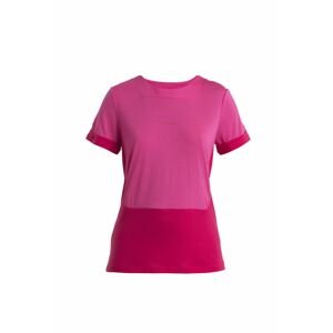 ICEBREAKER Wmns ZoneKnit SS Tee, Tempo/Electron Pink/Cb (vzorek) velikost: S