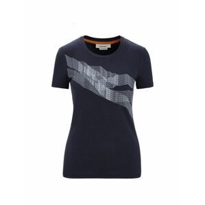 ICEBREAKER Wmns Central Classic SS Tee St Anton, Midnight Navy (vzorek) velikost: S