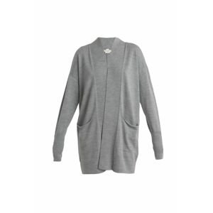 ICEBREAKER Wmns Merino Iseo Long Cardigan Sweater, Metro Heather (vzorek) velikost: SM