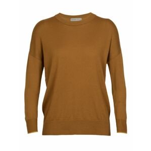 dámský merino svetr ICEBREAKER Wmns Shearer Crewe Sweater, Clove/Silent Gold (vzorek) velikost: S