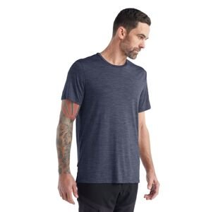 Pánské merino triko krátký rukáv ICEBREAKER Mens Sphere II SS Tee, Midnight Navy Heather velikost: S