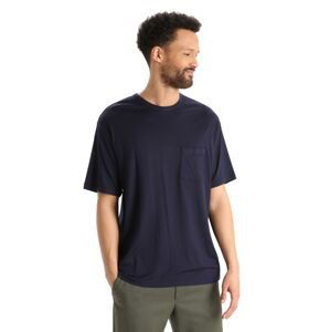 Pánské triko krátký rukáv ICEBREAKER Mens Granary SS Pocket Tee, Midnight Navy velikost: XL