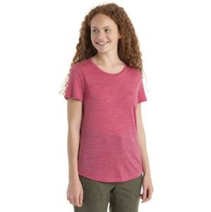 Dámské merino triko krátký rukáv ICEBREAKER Wmns Sphere II SS Tee, Electron Pink Heather velikost: XS