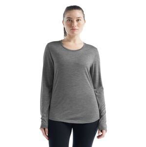 Dámské merino triko dlouhý rukáv ICEBREAKER Wmns Sphere II LS Tee, Metro Heather velikost: S