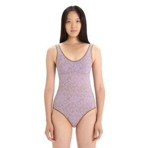 ICEBREAKER Wmns Queens Tank Bodysuit, Algae/Purple Haze/Aop velikost: L