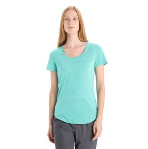 Dámské merino triko krátký rukáv ICEBREAKER Wmns Sphere II SS Scoop Tee, Fresh Heather velikost: L