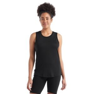 Dámské merino tílko ICEBREAKER Wmns Sphere II Tank, Black velikost: XS