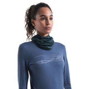 Merino nákrčník ICEBREAKER Unisex Cool-Lite™ Flexi Chute, Fathom Green velikost: OS (UNI)