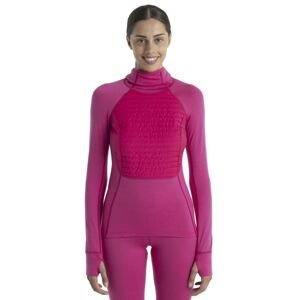 Dámská merino mikina s kapucí ICEBREAKER Wmns ZoneKnit Insulated LS Hoodie, Tempo velikost: L