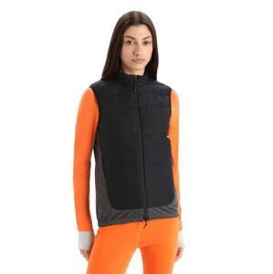 Dámská vesta ICEBREAKER Wmns MerinoLoft™ Vest, Black/Jet Heather/Cb velikost: L