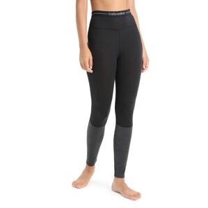 Dámské merino kalhoty ICEBREAKER Wmns 125 ZoneKnit Leggings, Black/Jet Heather velikost: L