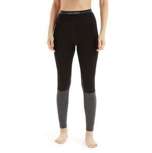 Dámské spodky ICEBREAKER Wmns ZoneKnit™ 260 Leggings, Black/Jet Heather/Cb velikost: XL