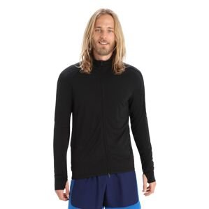 Pánská mikina, zip ICEBREAKER Mens ZoneKnit™ LS Zip, Black velikost: M