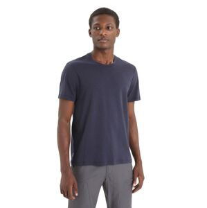 Pánské merino triko krátký rukáv ICEBREAKER Mens Central Classic SS Tee, Midnight Navy velikost: L