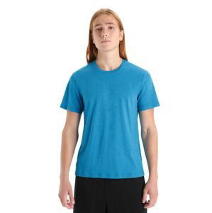 ICEBREAKER Mens Central Classic SS Tee, Geo Blue velikost: L