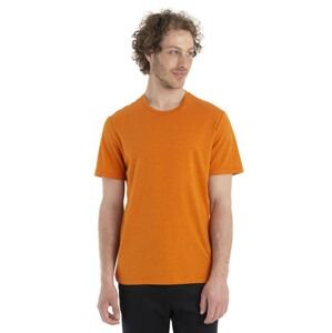 Pánské merino triko krátký rukáv ICEBREAKER Mens Central Classic SS Tee, Earth velikost: XL