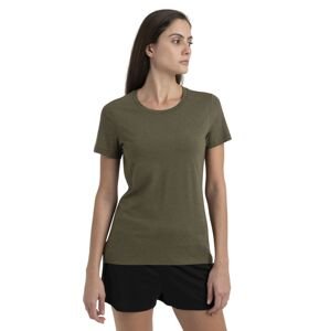 Dámské merino triko krátký rukáv ICEBREAKER Wmns Central Classic SS Tee, Loden velikost: M