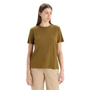 Dámské merino triko krátký rukáv ICEBREAKER Wmns Merino Linen SS Tee, Algae velikost: M