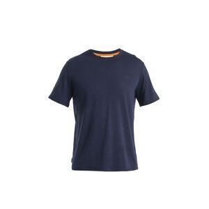 Pánské merino triko krátký rukáv ICEBREAKER Mens Merino Linen SS Tee, Midnight Navy velikost: XXL