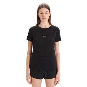 Dámské merino triko krátký rukáv ICEBREAKER Wmns ZoneKnit SS Tee, Black velikost: M