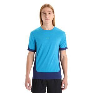 ICEBREAKER Mens ZoneKnit SS Tee, Geo Blue/Royal Navy velikost: XL