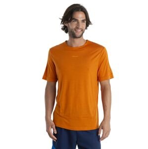 Pánské merino triko krátký rukáv ICEBREAKER Mens ZoneKnit SS Tee, Earth velikost: L