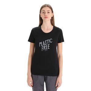 Dámské merino triko krátký rukáv ICEBREAKER Wmns Tech Lite II SS Tee IB Natural, Black velikost: L