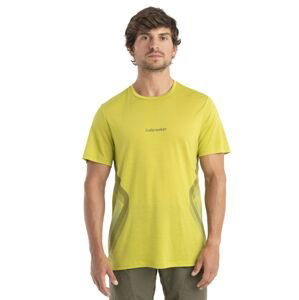 Pánské merino triko krátký rukáv ICEBREAKER Mens Merino 125 Cool-Lite Sphere II SS Tee Syn, Bio Lime velikost: L