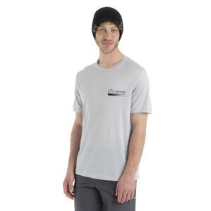 Pánské merino triko krátký rukáv ICEBREAKER Mens Merino 150 Tech Lite II SS Tee Mountain, Ether velikost: M