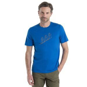 Pánské merino triko krátký rukáv ICEBREAKER Mens Merino 150 Tech Lite II SS Tee Natural Sk, Lazurite velikost: M