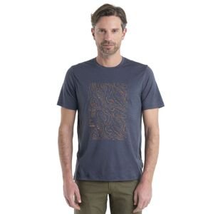 Pánské merino triko krátký rukáv ICEBREAKER Mens Merino 150 Tech Lite II SS Tee Alpine Cro, Graphite velikost: XXL